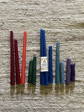 Honey Candles Beeswax Taper Candles 12” Made in Canada